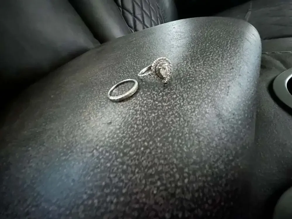 Neil Lane Diamond Pear-Shaped Halo Engagement Ring and Band Set  14K White Gold